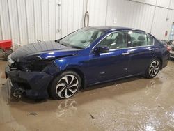 Salvage cars for sale at Franklin, WI auction: 2017 Honda Accord EXL