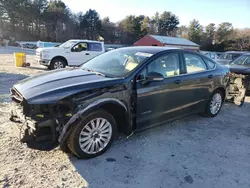 Salvage cars for sale at Mendon, MA auction: 2016 Ford Fusion SE Hybrid