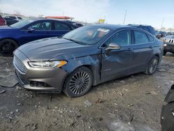 Salvage cars for sale at Cahokia Heights, IL auction: 2014 Ford Fusion Titanium HEV