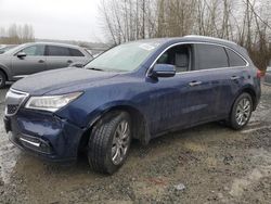 Carros salvage a la venta en subasta: 2015 Acura MDX Technology