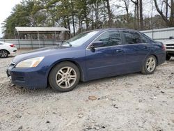 Salvage cars for sale at Austell, GA auction: 2007 Honda Accord EX