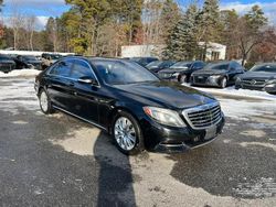 Salvage cars for sale at North Billerica, MA auction: 2015 Mercedes-Benz S 550