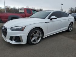 Salvage cars for sale at East Granby, CT auction: 2021 Audi A5 Premium 45