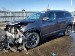 Toyota salvage cars for sale: 2019 Toyota Highlander SE