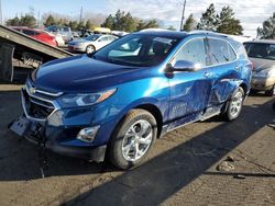 Chevrolet salvage cars for sale: 2020 Chevrolet Equinox Premier