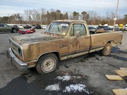 Dodge d Series salvage cars for sale: 1986 Dodge D-SERIES D150