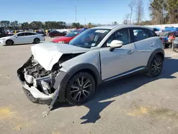 Salvage cars for sale at Dunn, NC auction: 2018 Mazda CX-3 Grand Touring