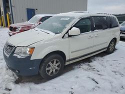 Salvage cars for sale at Duryea, PA auction: 2010 Chrysler Town & Country Touring