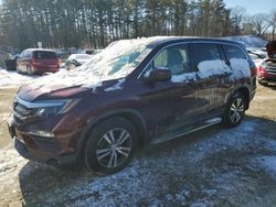 Salvage cars for sale at North Billerica, MA auction: 2016 Honda Pilot EXL