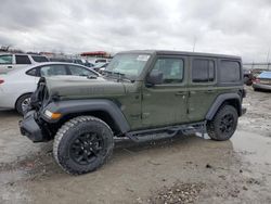 Jeep salvage cars for sale: 2021 Jeep Wrangler Unlimited Sport