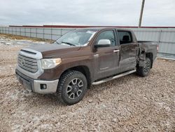 Salvage cars for sale at Rapid City, SD auction: 2015 Toyota Tundra Crewmax Limited