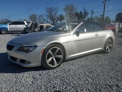 Salvage cars for sale from Copart Riverview, FL: 2008 BMW 650 I