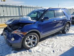 Salvage cars for sale at Dyer, IN auction: 2013 Ford Explorer Limited