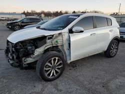 Salvage cars for sale from Copart Pennsburg, PA: 2017 KIA Sportage EX