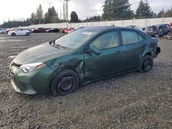 Toyota salvage cars for sale: 2015 Toyota Corolla ECO