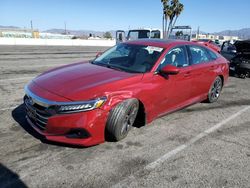 Salvage trucks for sale at Van Nuys, CA auction: 2021 Honda Accord EXL