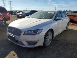 Salvage cars for sale from Copart Elgin, IL: 2017 Lincoln MKZ Hybrid Reserve