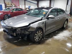 Salvage cars for sale at West Mifflin, PA auction: 2016 KIA Optima EX