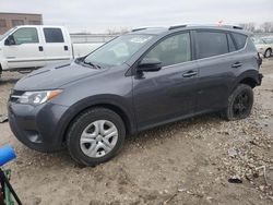 Salvage cars for sale at Kansas City, KS auction: 2015 Toyota Rav4 LE