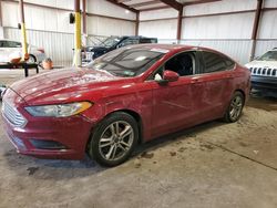 Salvage cars for sale at Pennsburg, PA auction: 2018 Ford Fusion SE