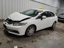 Salvage cars for sale at Windham, ME auction: 2013 Honda Civic LX