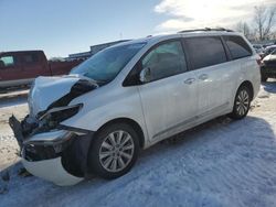 Salvage cars for sale at Wayland, MI auction: 2015 Toyota Sienna XLE