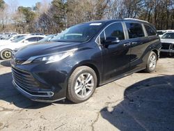 Salvage cars for sale at Austell, GA auction: 2022 Toyota Sienna Limited