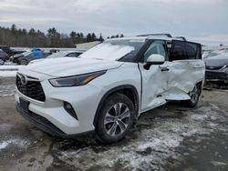 Salvage cars for sale at Windham, ME auction: 2022 Toyota Highlander XLE