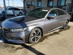 Salvage cars for sale from Copart Los Angeles, CA: 2018 Honda Accord Sport