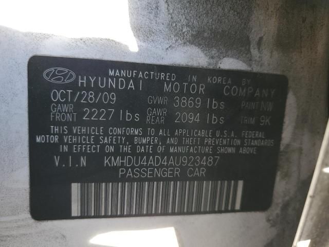 2010 Hyundai Elantra Blue