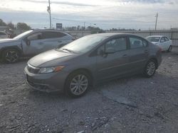 Salvage cars for sale at auction: 2012 Honda Civic EX