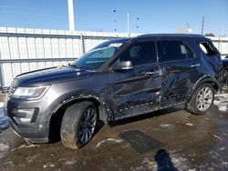 Salvage cars for sale from Copart Littleton, CO: 2017 Ford Explorer Limited