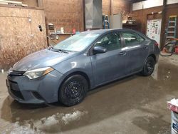 Salvage cars for sale at Ebensburg, PA auction: 2014 Toyota Corolla L