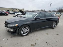 Salvage cars for sale at Wilmer, TX auction: 2018 Honda Accord LX