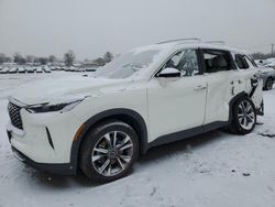 Salvage cars for sale at Hillsborough, NJ auction: 2024 Infiniti QX60 Luxe