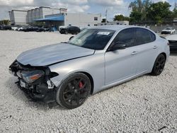 Salvage cars for sale at Opa Locka, FL auction: 2020 Alfa Romeo Giulia