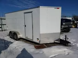 Salvage trucks for sale at Leroy, NY auction: 2023 Bravo Trailers Cargo Trailer