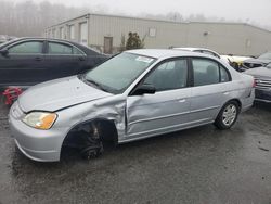 Salvage cars for sale from Copart Exeter, RI: 2003 Honda Civic LX