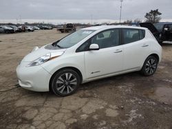 Salvage cars for sale at Woodhaven, MI auction: 2015 Nissan Leaf S