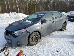 Salvage cars for sale at Cookstown, ON auction: 2015 Toyota Corolla L