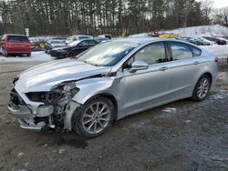 Salvage cars for sale at North Billerica, MA auction: 2017 Ford Fusion SE