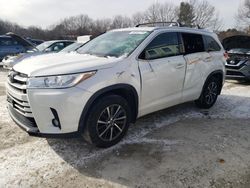 Salvage cars for sale at North Billerica, MA auction: 2018 Toyota Highlander SE