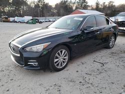 Salvage cars for sale at Mendon, MA auction: 2014 Infiniti Q50 Base