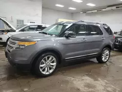 Salvage cars for sale from Copart Davison, MI: 2014 Ford Explorer XLT