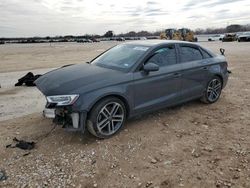 Salvage cars for sale at San Antonio, TX auction: 2018 Audi A3 Premium