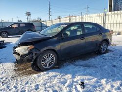 Salvage cars for sale at Chicago Heights, IL auction: 2014 Toyota Corolla L