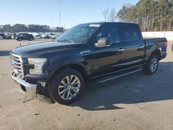 Salvage cars for sale at Dunn, NC auction: 2015 Ford F150 Supercrew