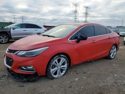 Carros salvage sin ofertas aún a la venta en subasta: 2017 Chevrolet Cruze Premier