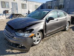 Salvage cars for sale at Los Angeles, CA auction: 2018 Ford Fusion SE Hybrid