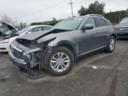 Salvage cars for sale at San Martin, CA auction: 2015 Infiniti QX70